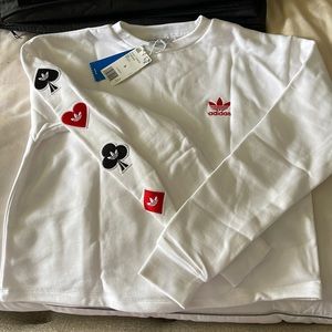 Soft, adidas sweatshirt..